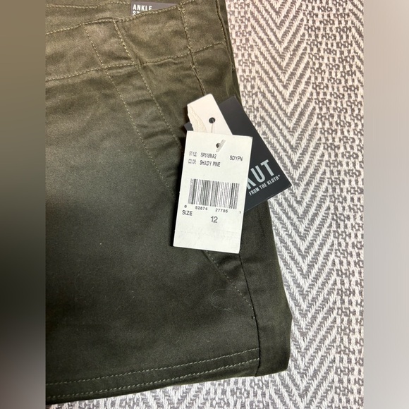 KUT from the Kloth | Ankle Straight Leg Pants in Green | Sz 12 - Picture 5 of 11